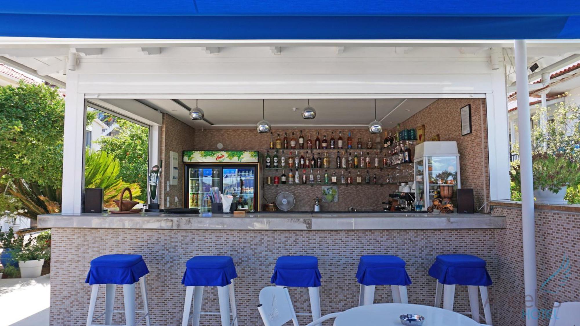 Angelina Hotel Ormos Panagias Bagian luar foto