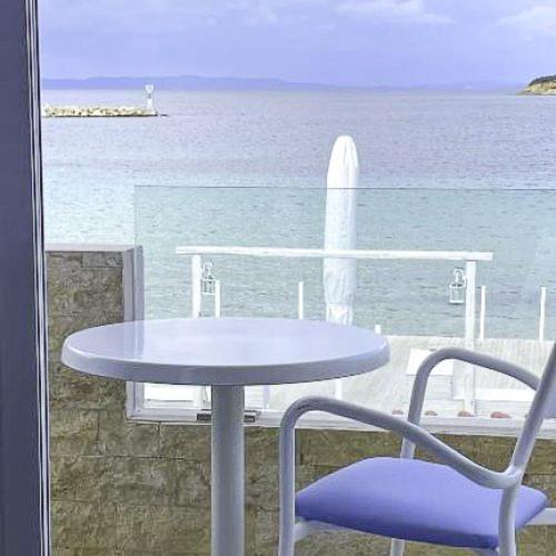 Angelina Hotel Ormos Panagias Bagian luar foto