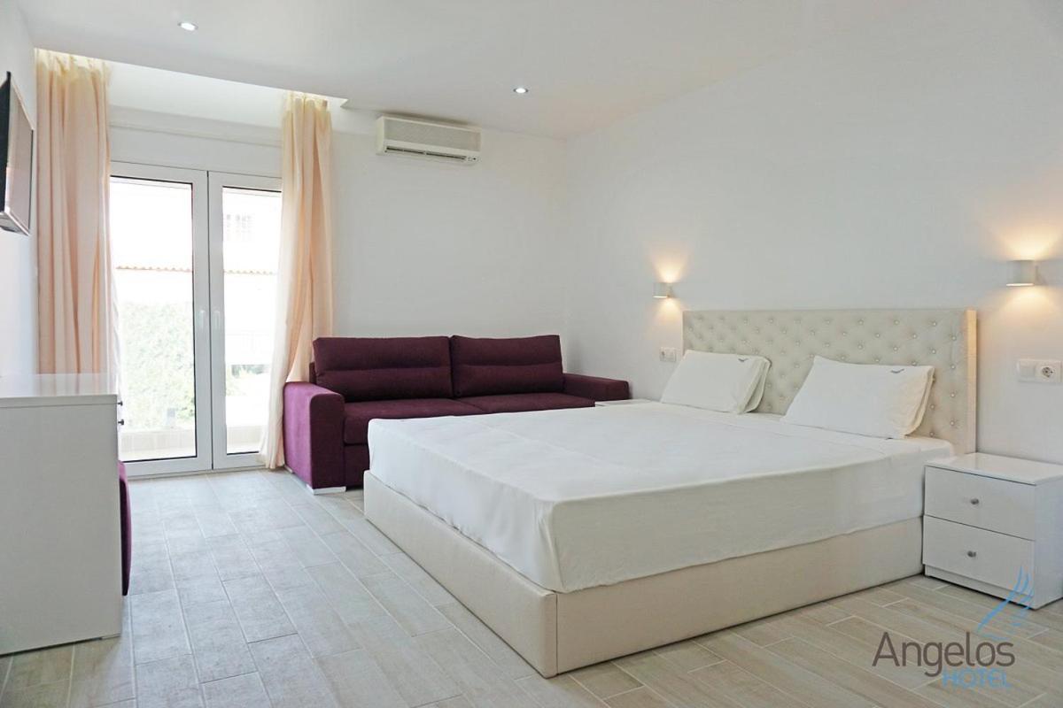 Angelina Hotel Ormos Panagias Bagian luar foto