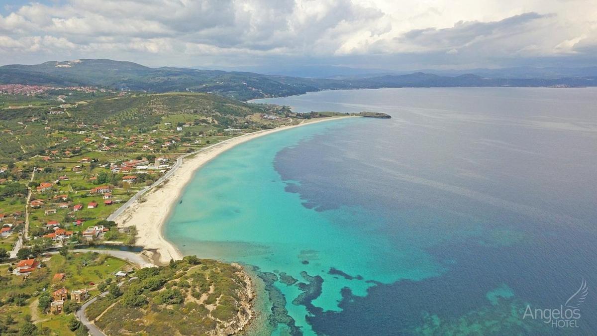 Angelina Hotel Ormos Panagias Bagian luar foto