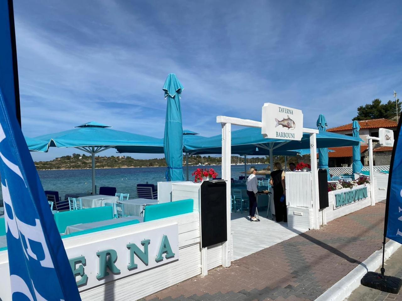 Angelina Hotel Ormos Panagias Bagian luar foto